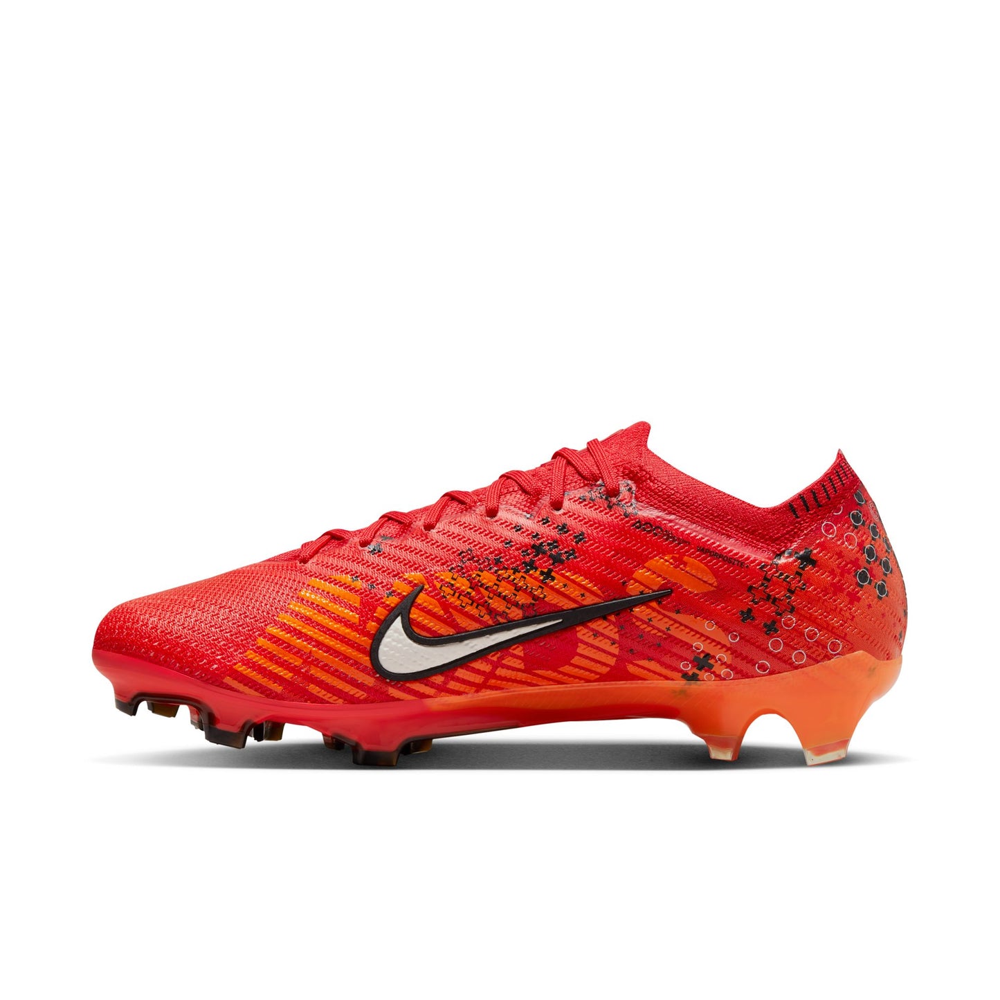 Nike Air Zoom Mercurial Vapor 15 Elite MDS FG Firm Ground Soccer Cleat - Light Crimson/Bright Mandarin/Black/Pale Ivory