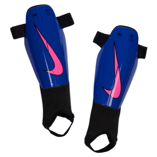 Nike Charge Junior Shin Guards - Racer Blue/Black/Pink Blast