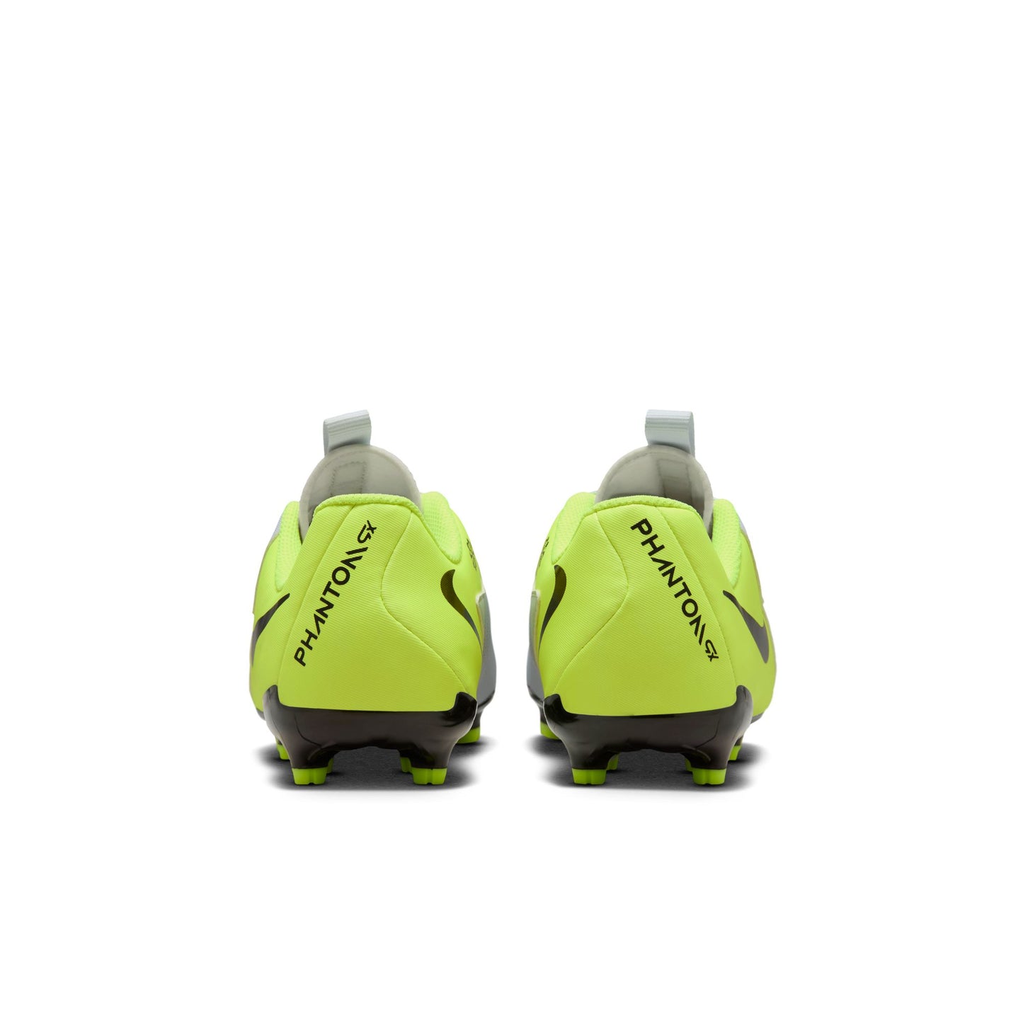 Nike Junior Phantom GX 2 Academy FG Firm Ground Soccer Cleat - Metallic Silver/Black/Volt