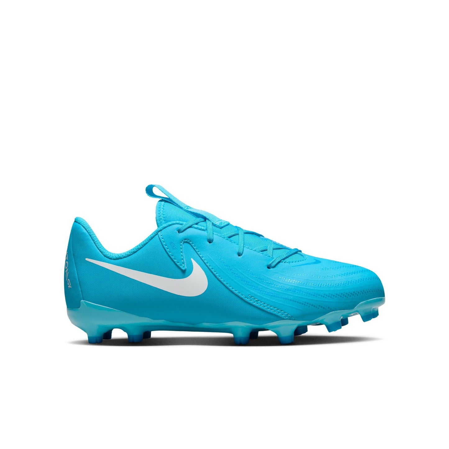 Nike Junior Phantom GX 2 Academy FG Firm Ground Soccer Cleat - Blue Fury/White