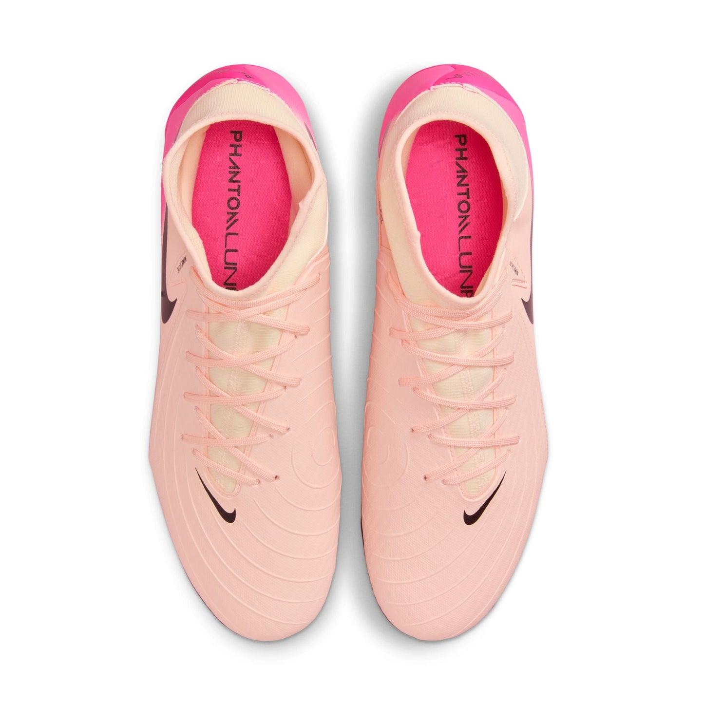 Nike Phantom Luna 2 Academy FG Firm Ground Soccer Cleat - Crimson Tint/Black/Pink Blast