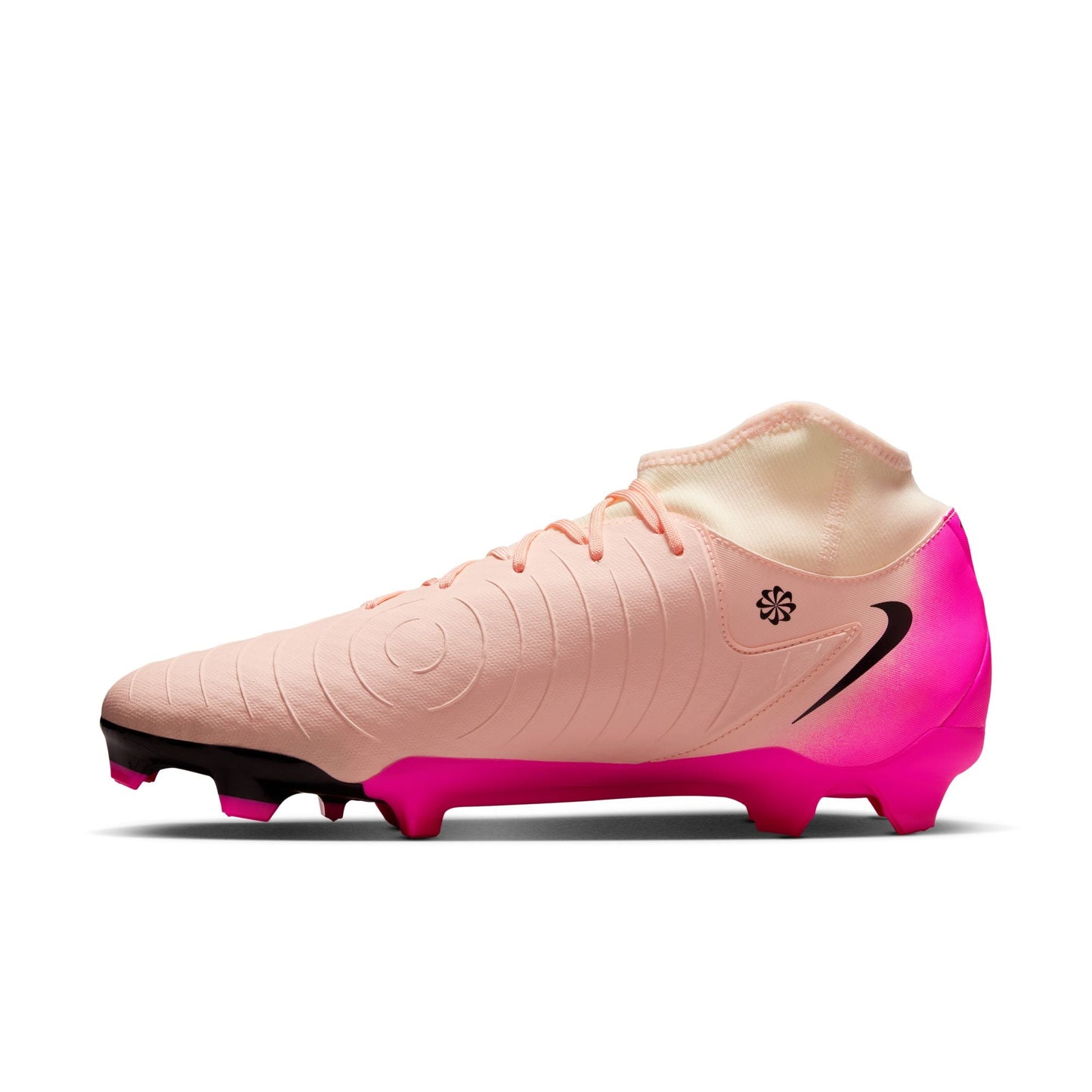 Nike Phantom Luna 2 Academy FG Firm Ground Soccer Cleat - Crimson Tint/Black/Pink Blast