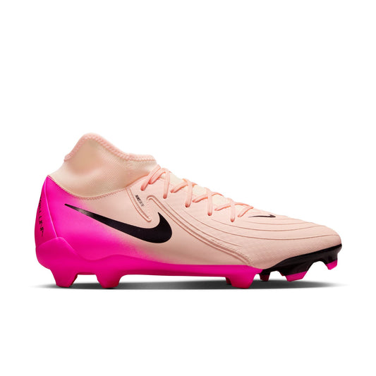 Nike Phantom Luna 2 Academy FG Firm Ground Soccer Cleat - Crimson Tint/Black/Pink Blast