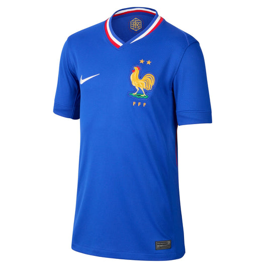 Big Kids' Replica Nike Dri-FIT Soccer France 2024 Home Jersey