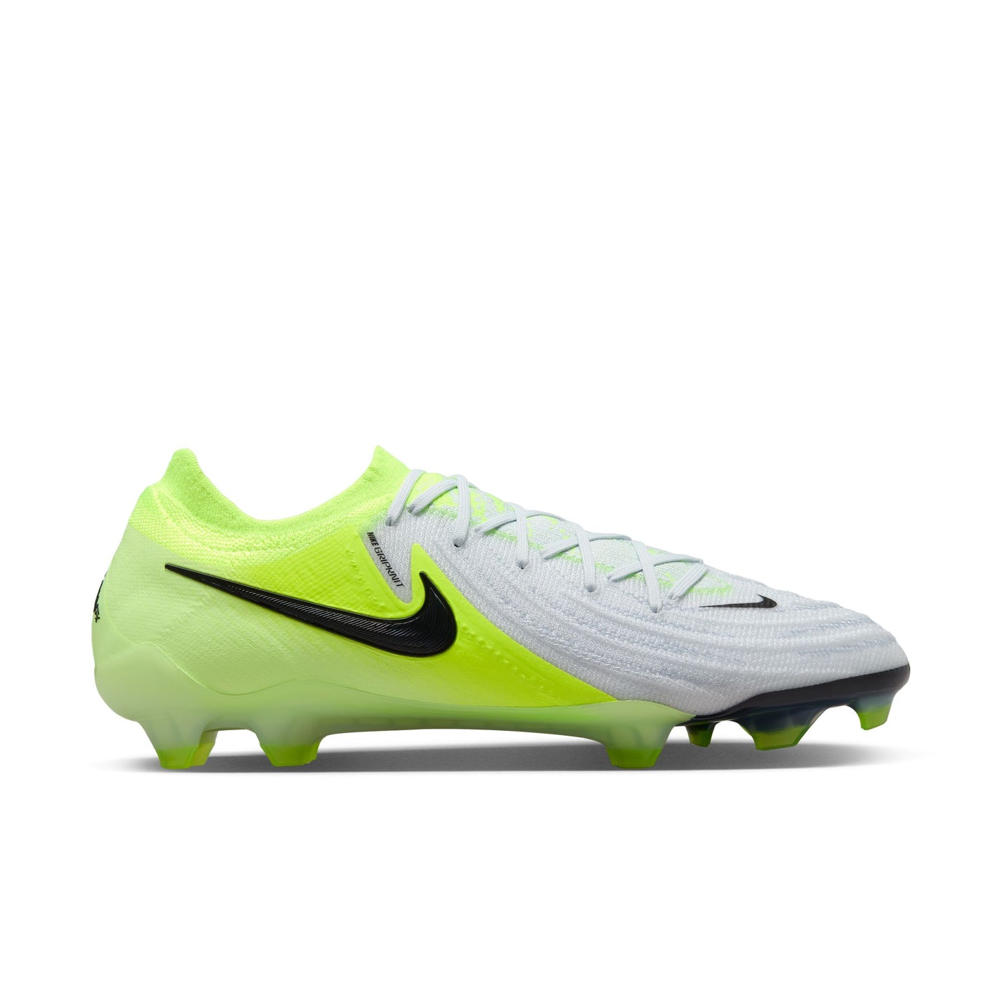 Nike Phantom GX 2 Elite FG Firm Ground Soccer Cleat - Metallic Silver/Black/Volt