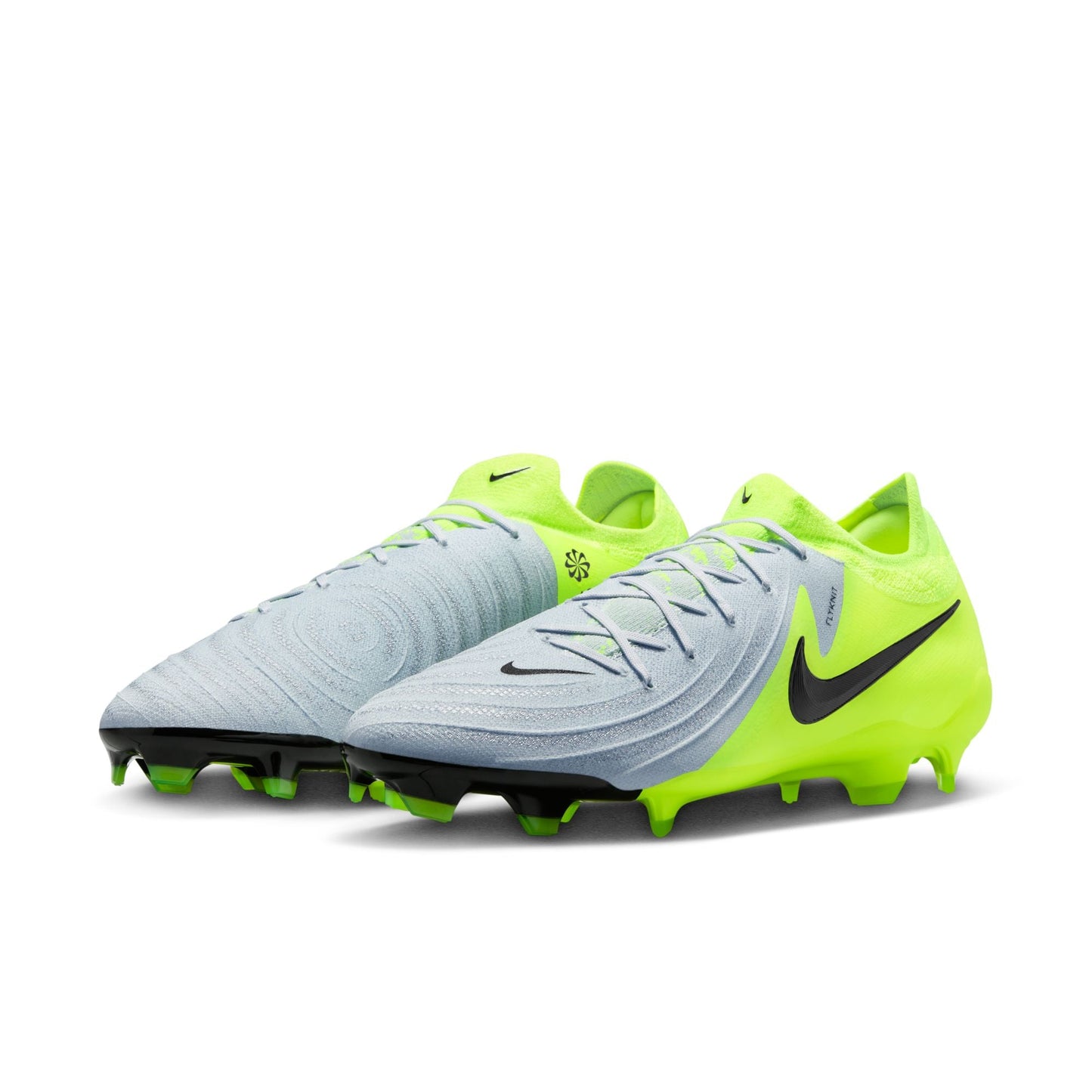 Nike Phantom GX 2 Pro FG Firm Ground Soccer Cleat - Metallic Silver/Black/Volt