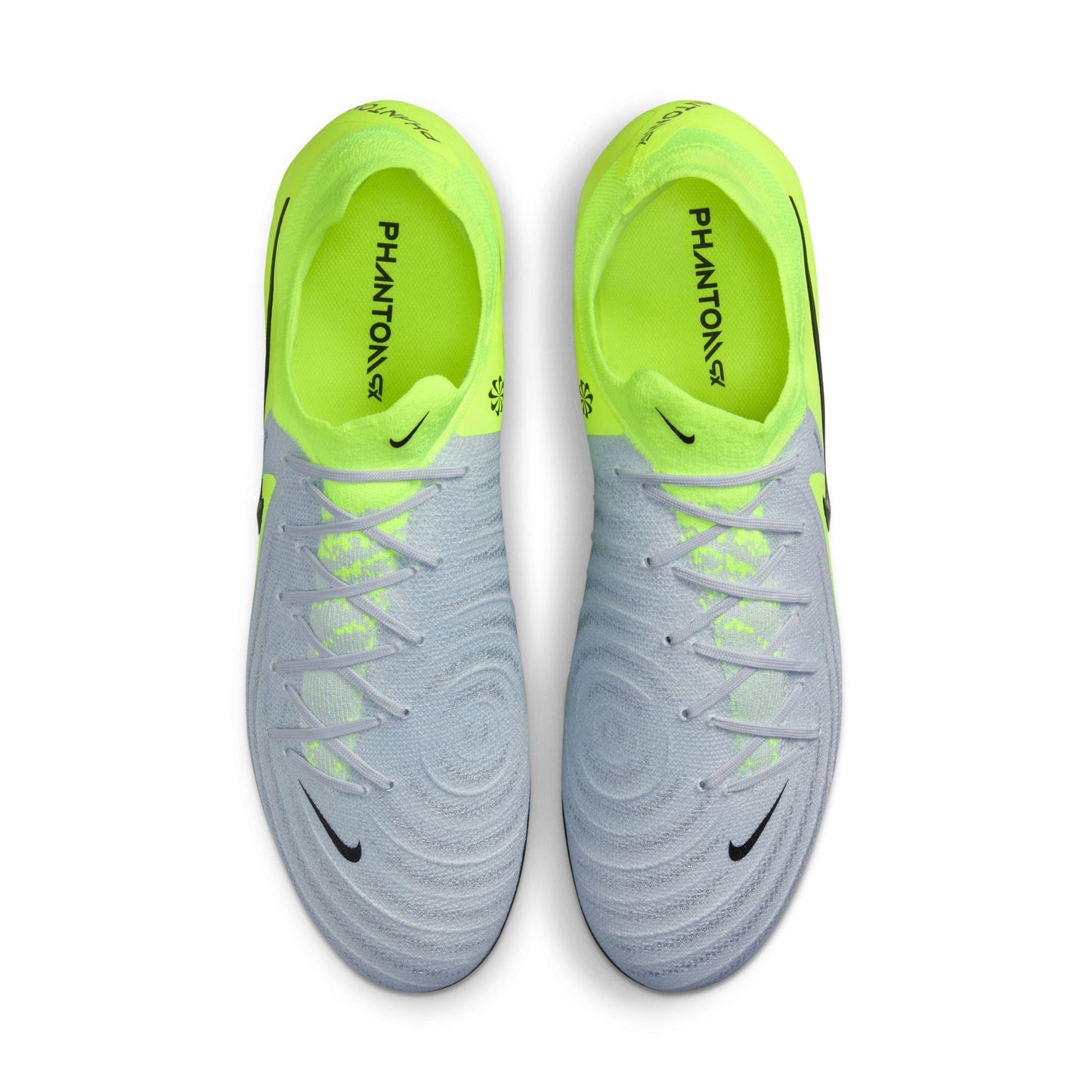 Nike Phantom GX 2 Pro FG Firm Ground Soccer Cleat - Metallic Silver/Black/Volt