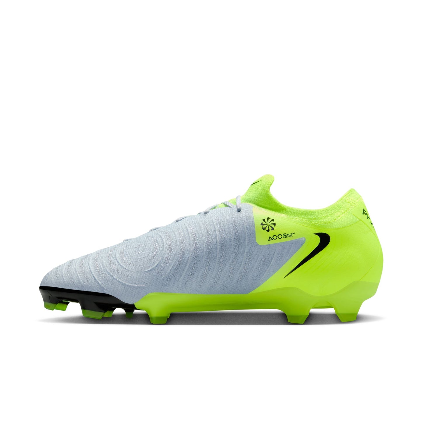 Nike Phantom GX 2 Pro FG Firm Ground Soccer Cleat - Metallic Silver/Black/Volt