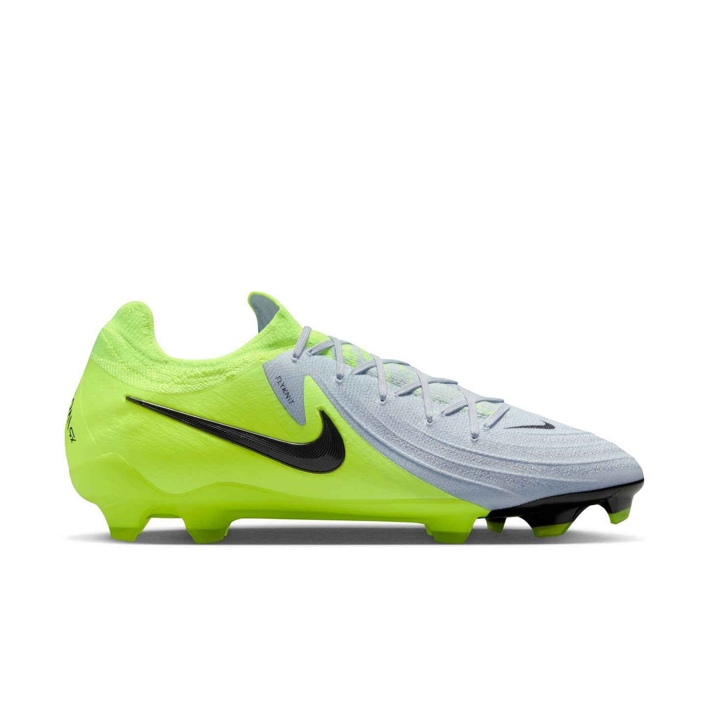 Nike Phantom GX 2 Pro FG Firm Ground Soccer Cleat - Metallic Silver/Black/Volt