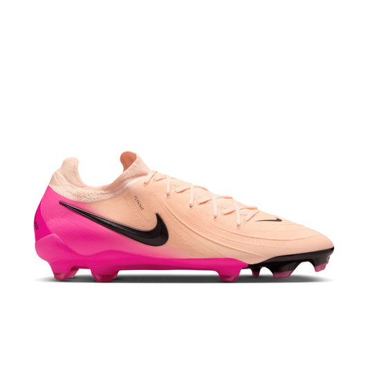 Nike Phantom GX 2 Pro FG Firm Ground Soccer Cleat - Crimson Tint/Black/Pink Blast