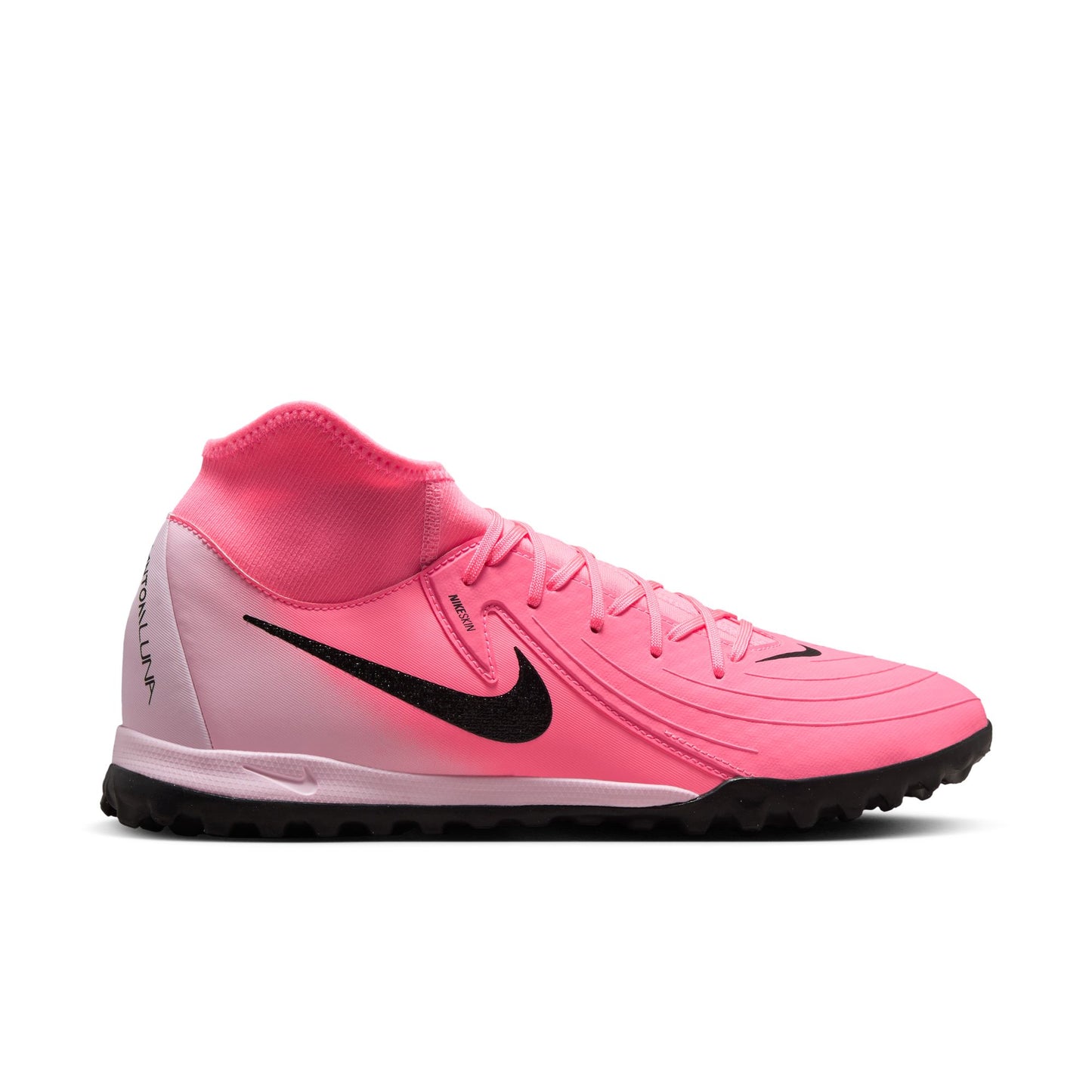 Nike Phantom Luna II Academy TF Turf Soccer Cleat - Pink Foam/Black