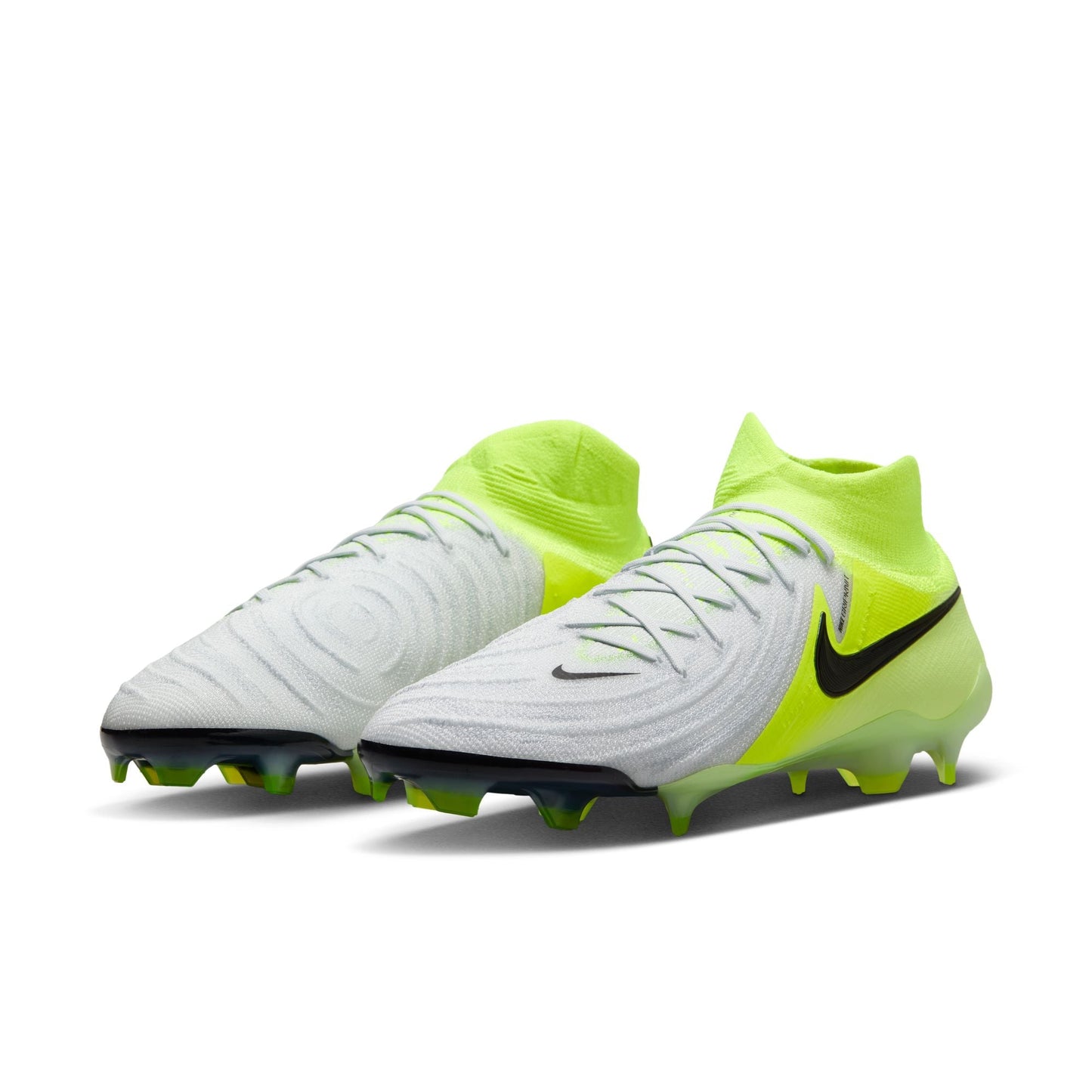 Nike Phantom Luna II Elite FG Firm Ground Soccer Cleat - Metallic Silver/Black/Volt