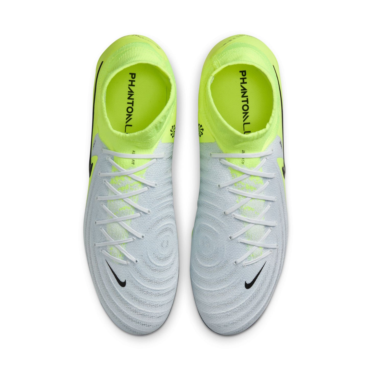 Nike Phantom Luna 2 Pro FG Firm Ground Soccer Cleat - Metallic Silver/Black/Volt