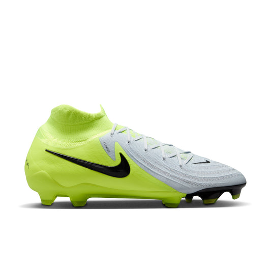 Nike Phantom Luna 2 Pro FG Firm Ground Soccer Cleat - Metallic Silver/Black/Volt