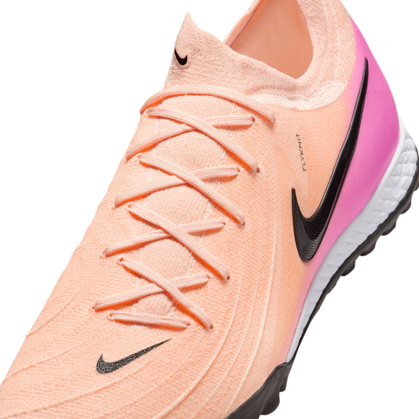 Nike Phantom GX 2 Pro TF Turf Soccer Cleat - Crimson Tint/Black/Pink-Blast
