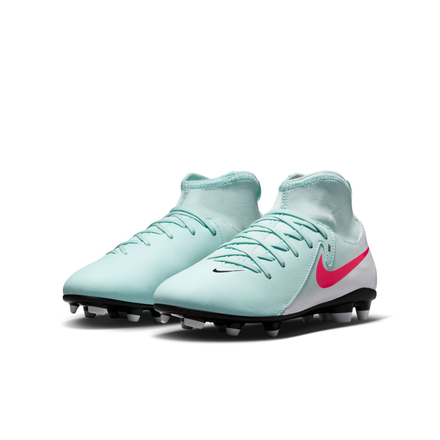 Nike Junior Phantom Luna II Club FG/MG Firm Ground Soccer Cleat - Mint/Atomic Red-Off Noir