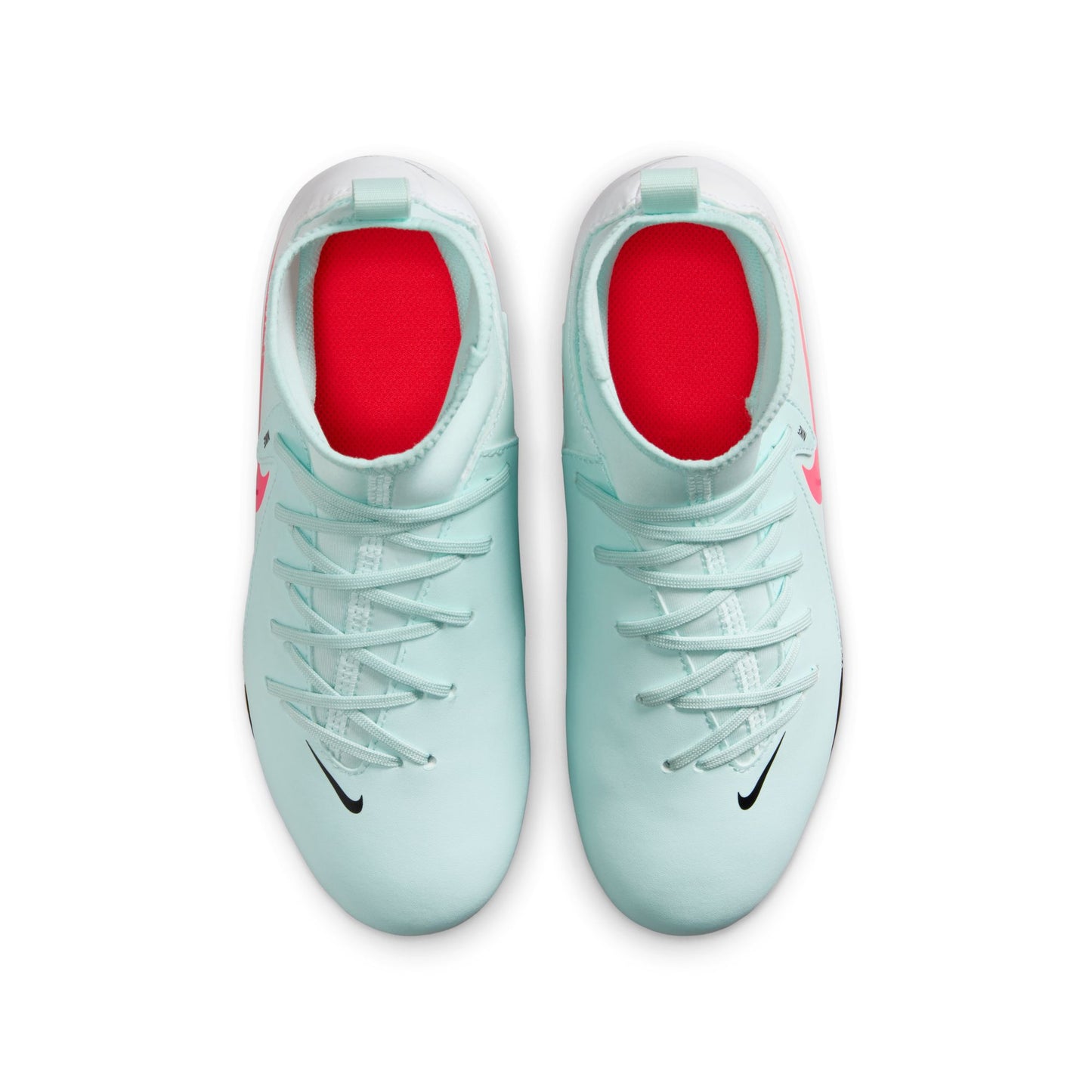 Nike Junior Phantom Luna II Club FG/MG Firm Ground Soccer Cleat - Mint/Atomic Red-Off Noir