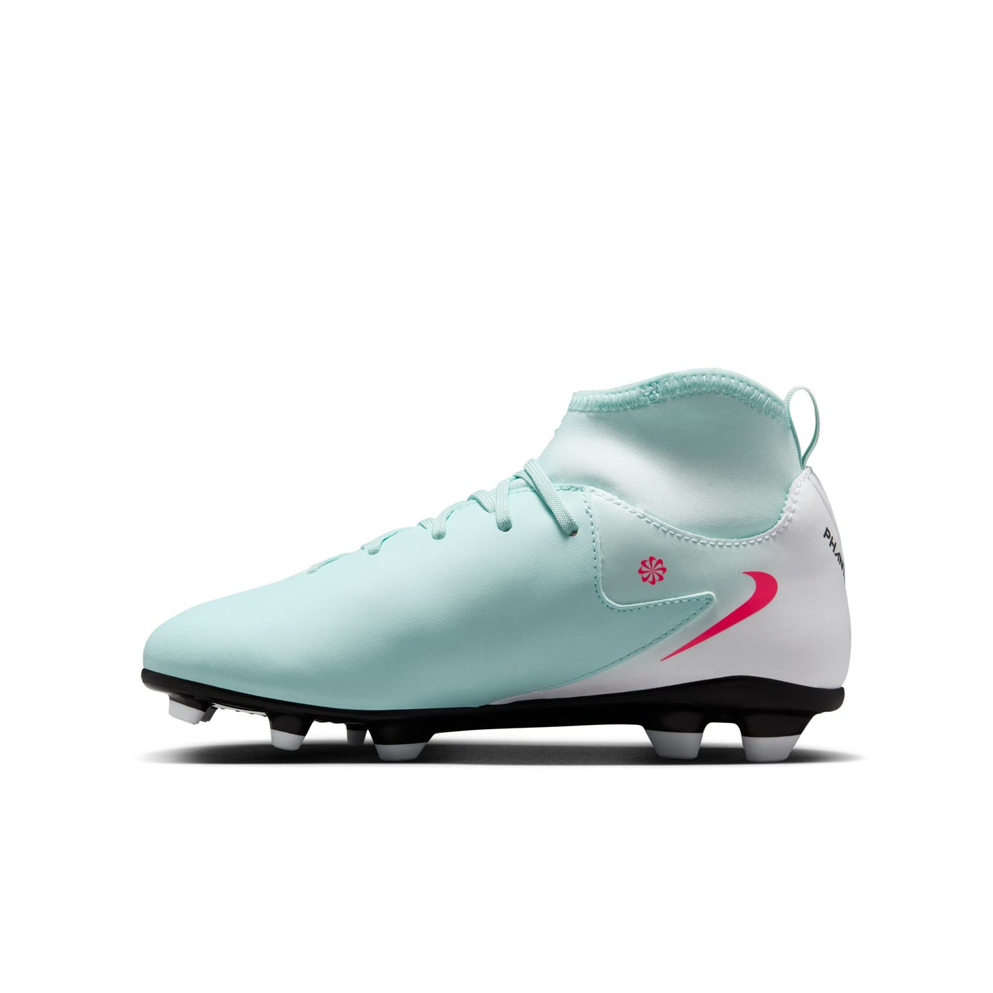 Nike Junior Phantom Luna II Club FG/MG Firm Ground Soccer Cleat - Mint/Atomic Red-Off Noir