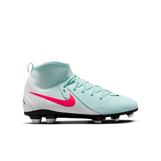Nike Junior Phantom Luna II Club FG/MG Firm Ground Soccer Cleat - Mint/Atomic Red-Off Noir