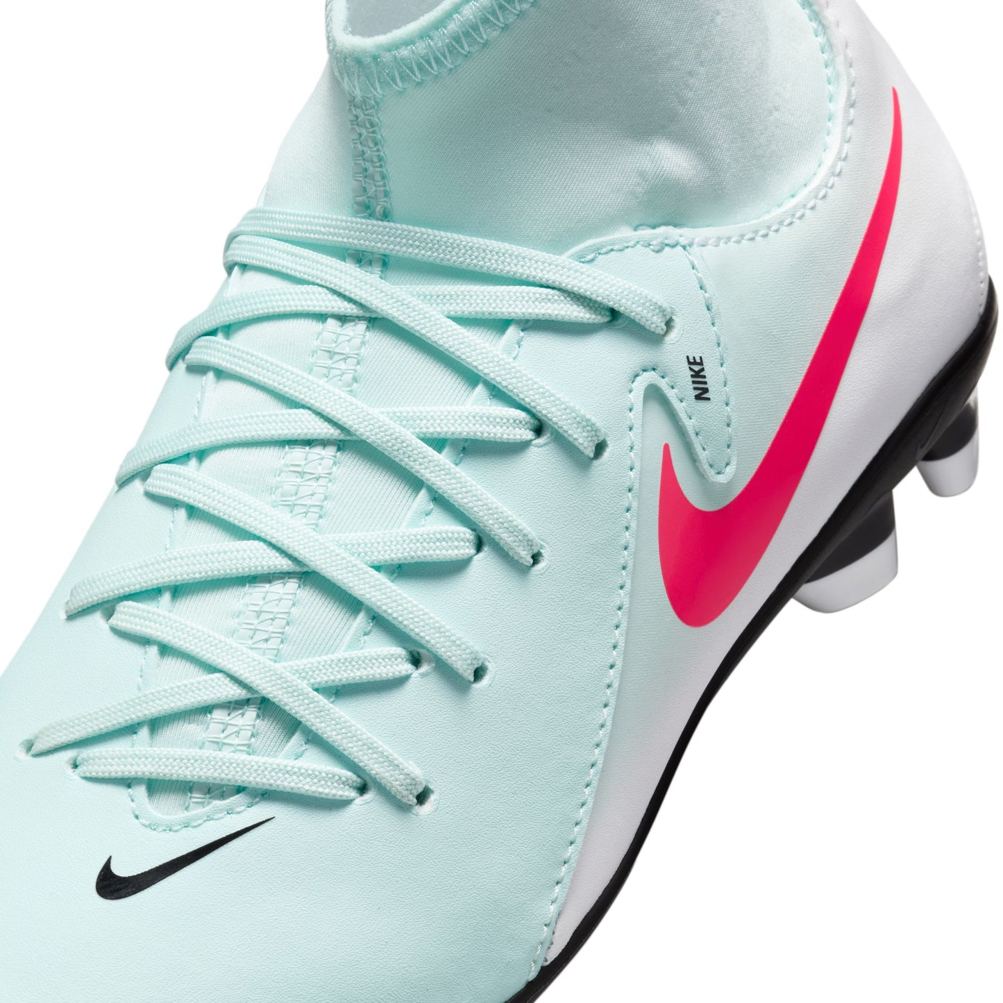 Nike Junior Phantom Luna II Club FG/MG Firm Ground Soccer Cleat - Mint/Atomic Red-Off Noir