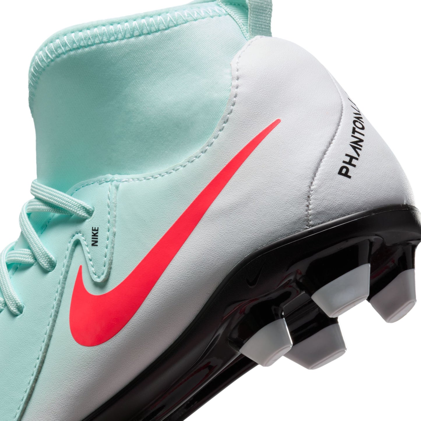 Nike Junior Phantom Luna II Club FG/MG Firm Ground Soccer Cleat - Mint/Atomic Red-Off Noir