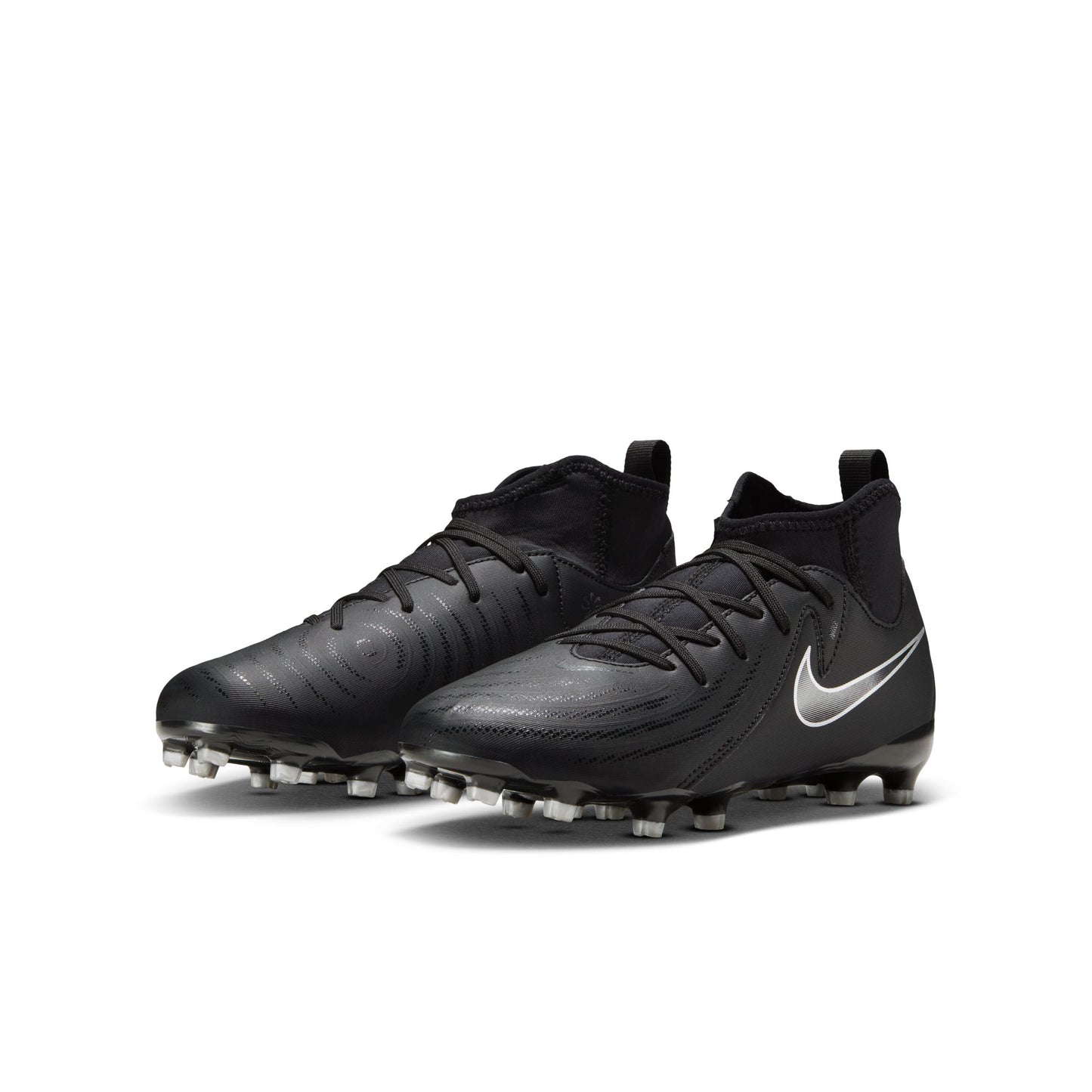 Nike Junior Phantom Luna 2 Academy FG Firm Ground Soccer Cleat - Black/Black