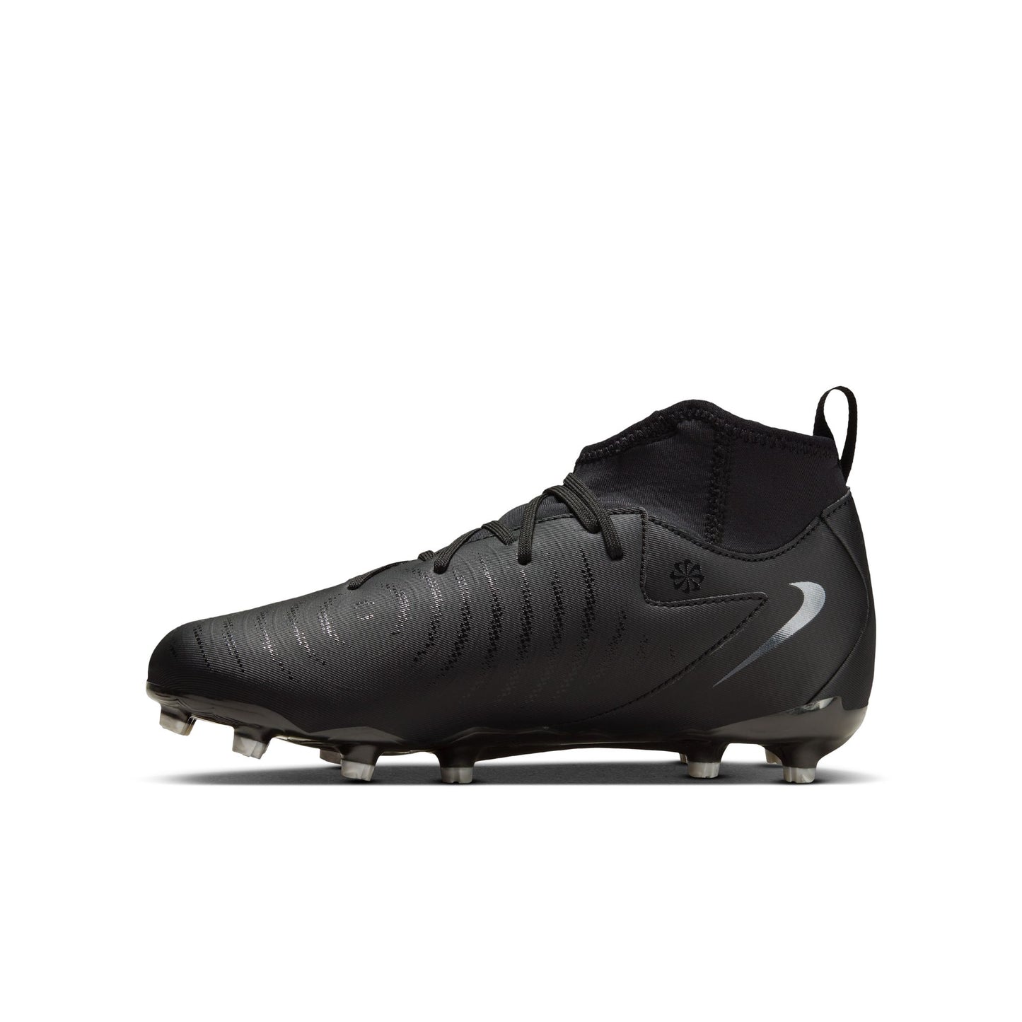 Nike Junior Phantom Luna 2 Academy FG Firm Ground Soccer Cleat - Black/Black