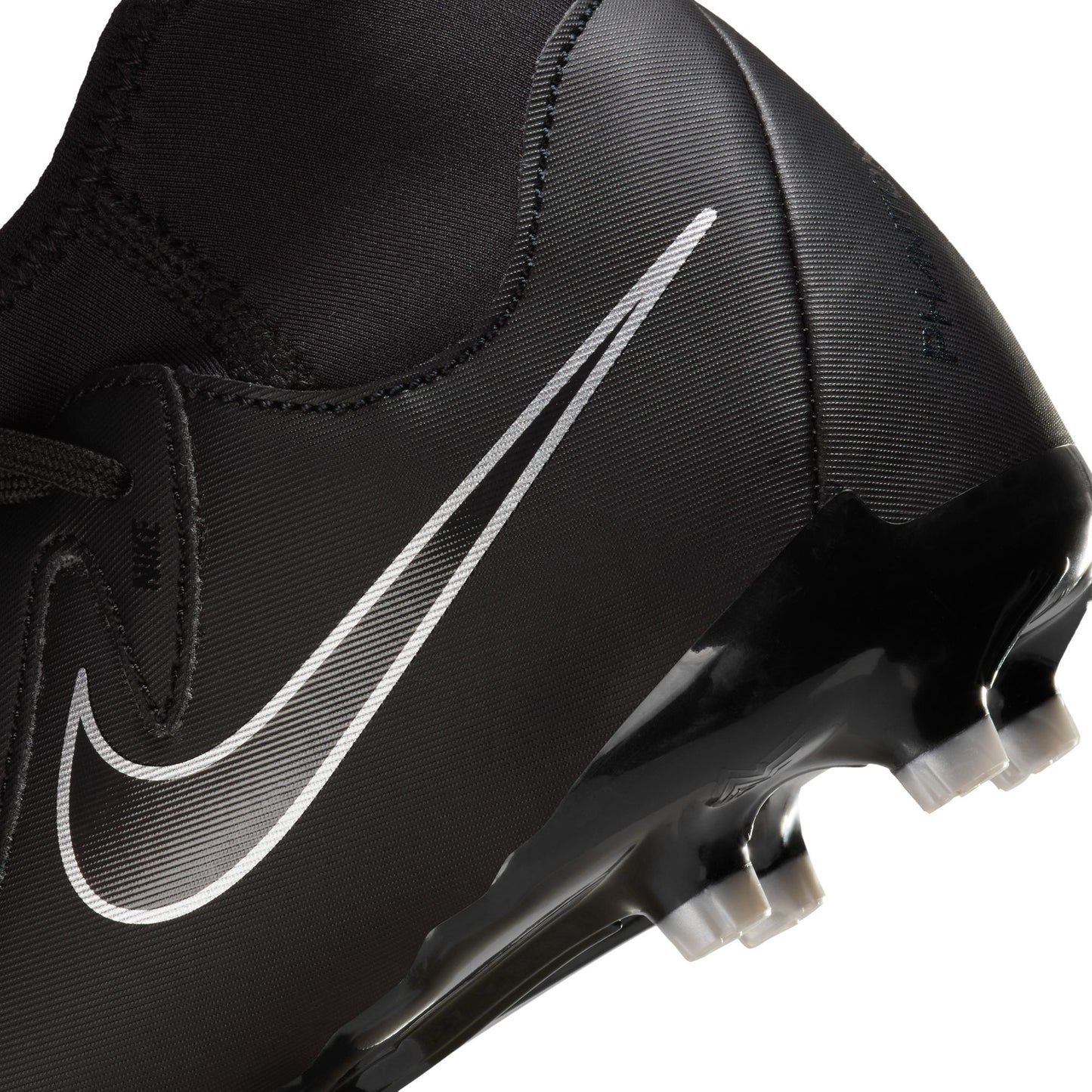 Nike Junior Phantom Luna 2 Academy FG Firm Ground Soccer Cleat - Black/Black