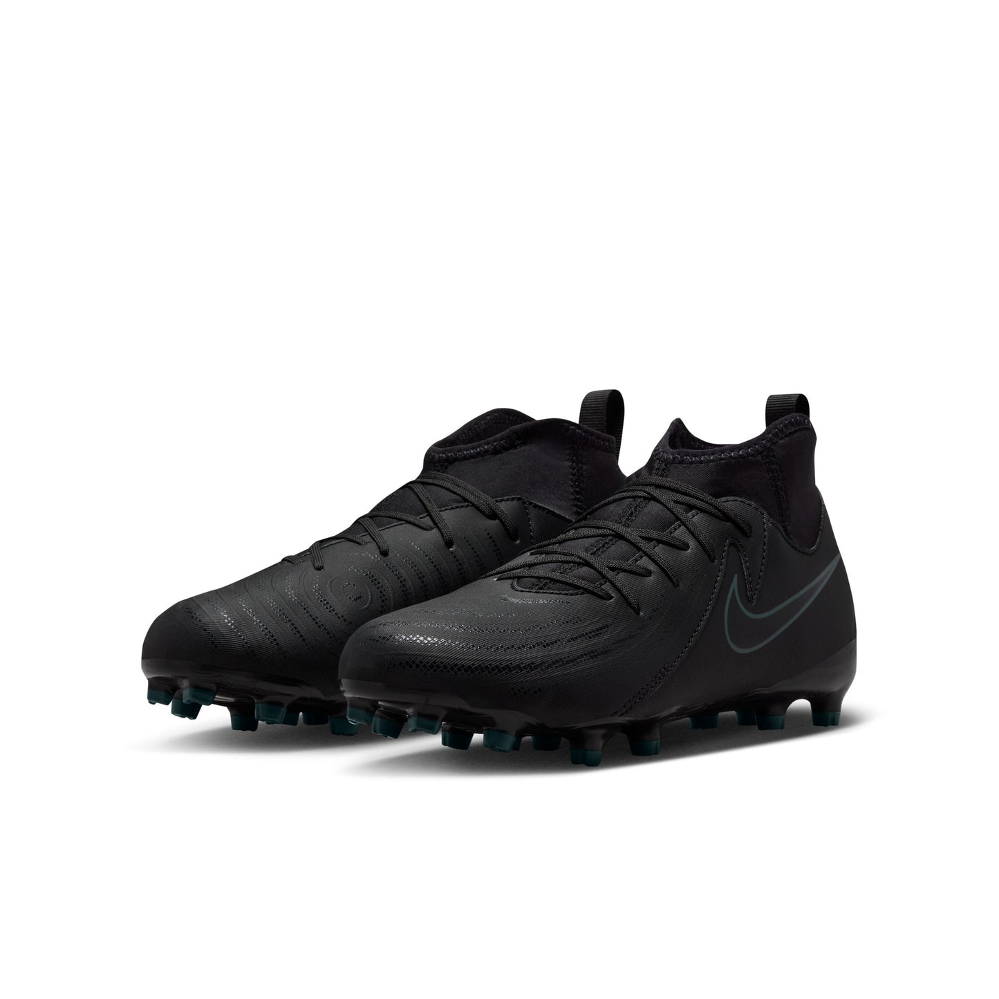 Nike Junior Phantom Luna 2 Academy FG Firm Ground Soccer Cleat - Black/Deep Jungle