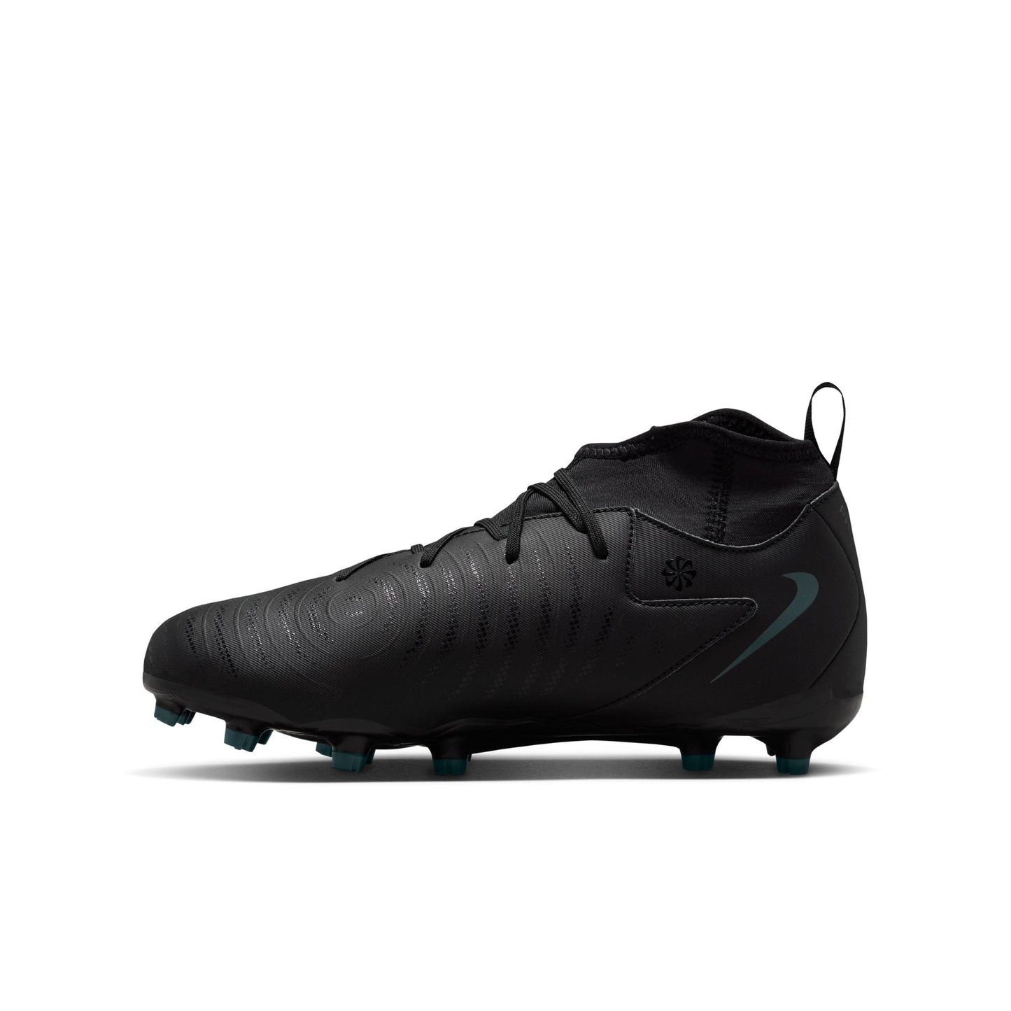 Nike Junior Phantom Luna 2 Academy FG Firm Ground Soccer Cleat - Black/Deep Jungle