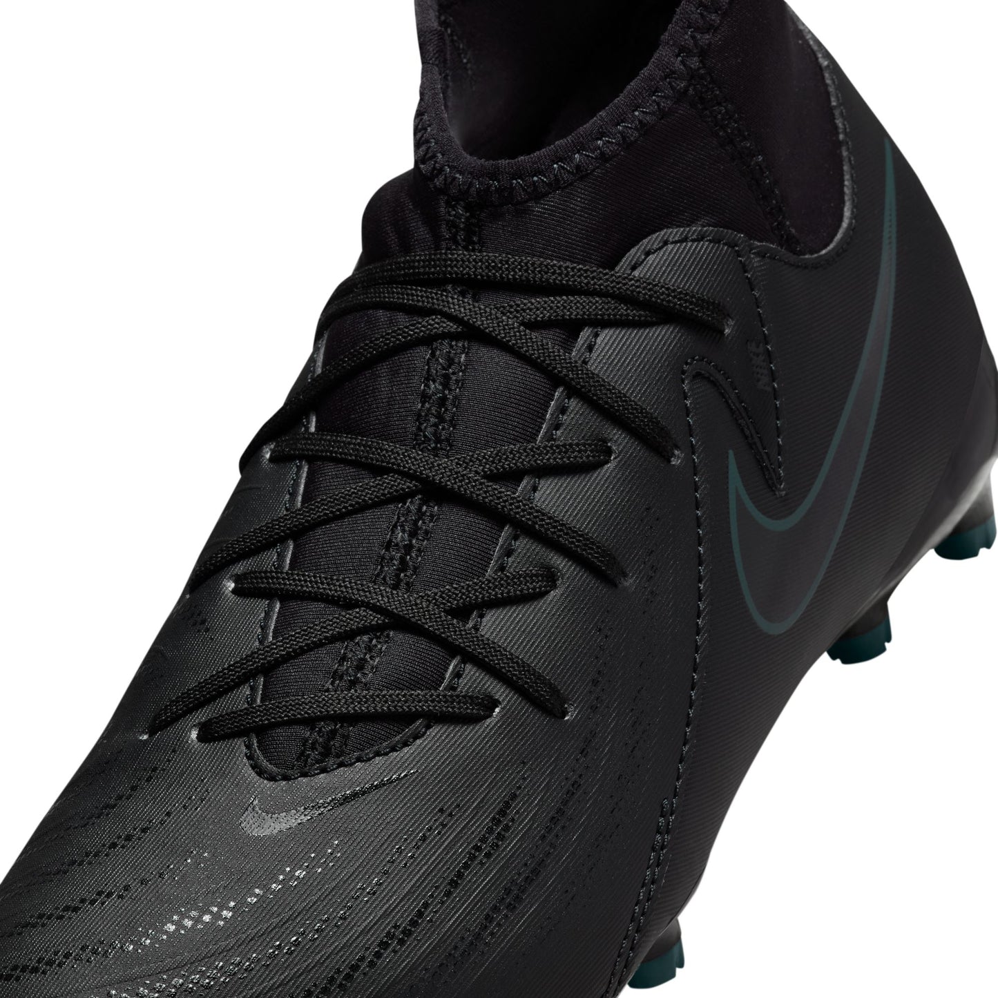 Nike Junior Phantom Luna 2 Academy FG Firm Ground Soccer Cleat - Black/Deep Jungle