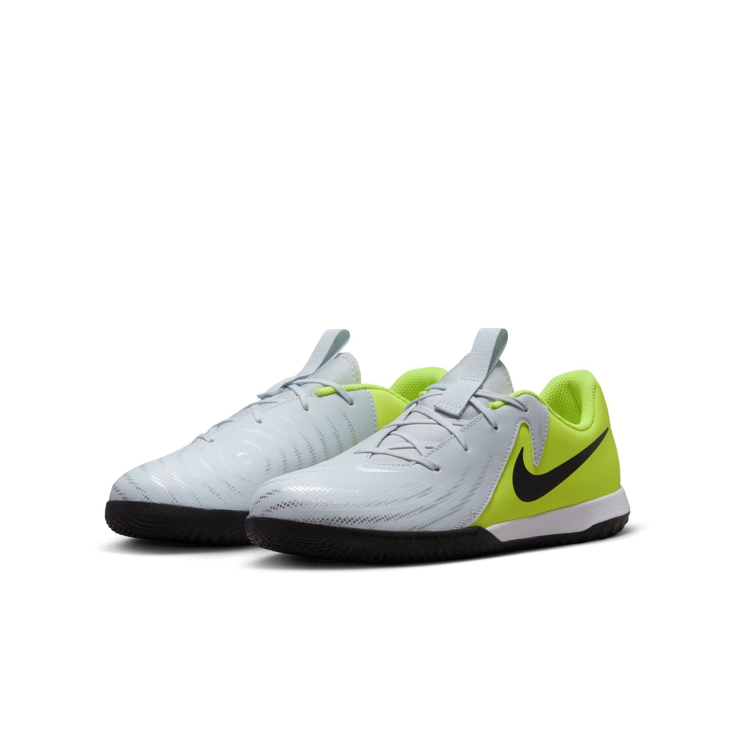 Nike Junior Phantom GX 2 Academy IC Soccer Shoe - Metallic Silver/Black/Volt