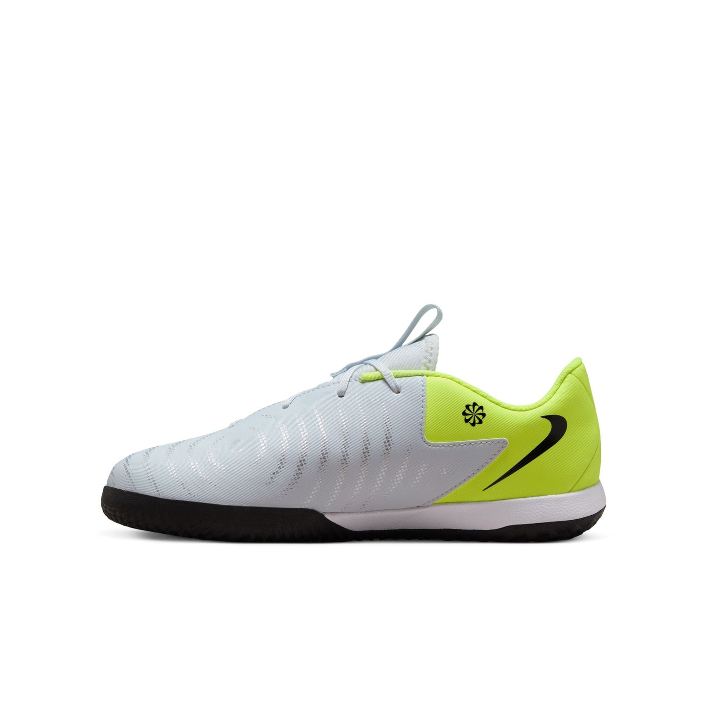 Nike Junior Phantom GX 2 Academy IC Soccer Shoe - Metallic Silver/Black/Volt