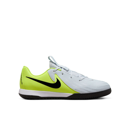 Nike Junior Phantom GX 2 Academy IC Soccer Shoe - Metallic Silver/Black/Volt