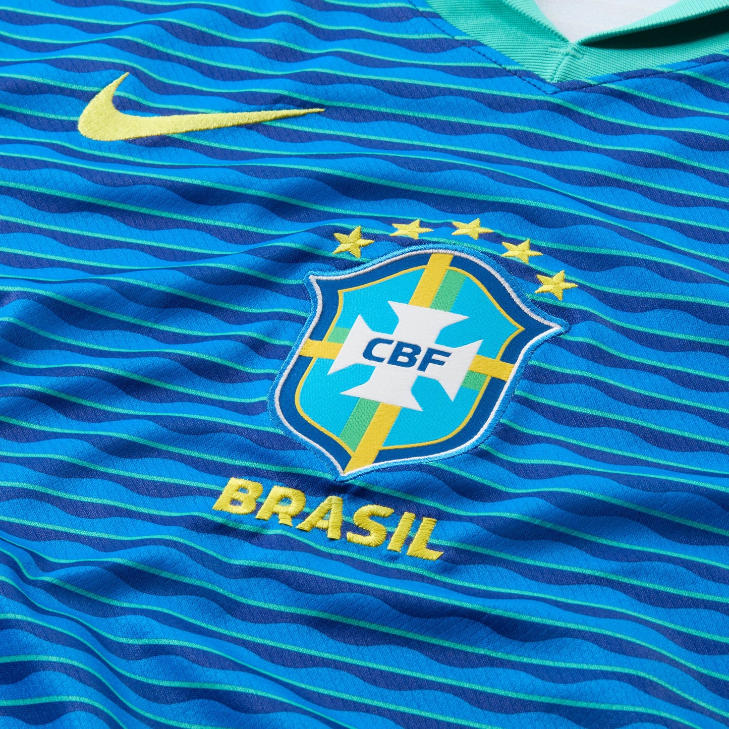 Men's Replica Nike Dri-FIT Soccer Brazil 2024 Away Jersey