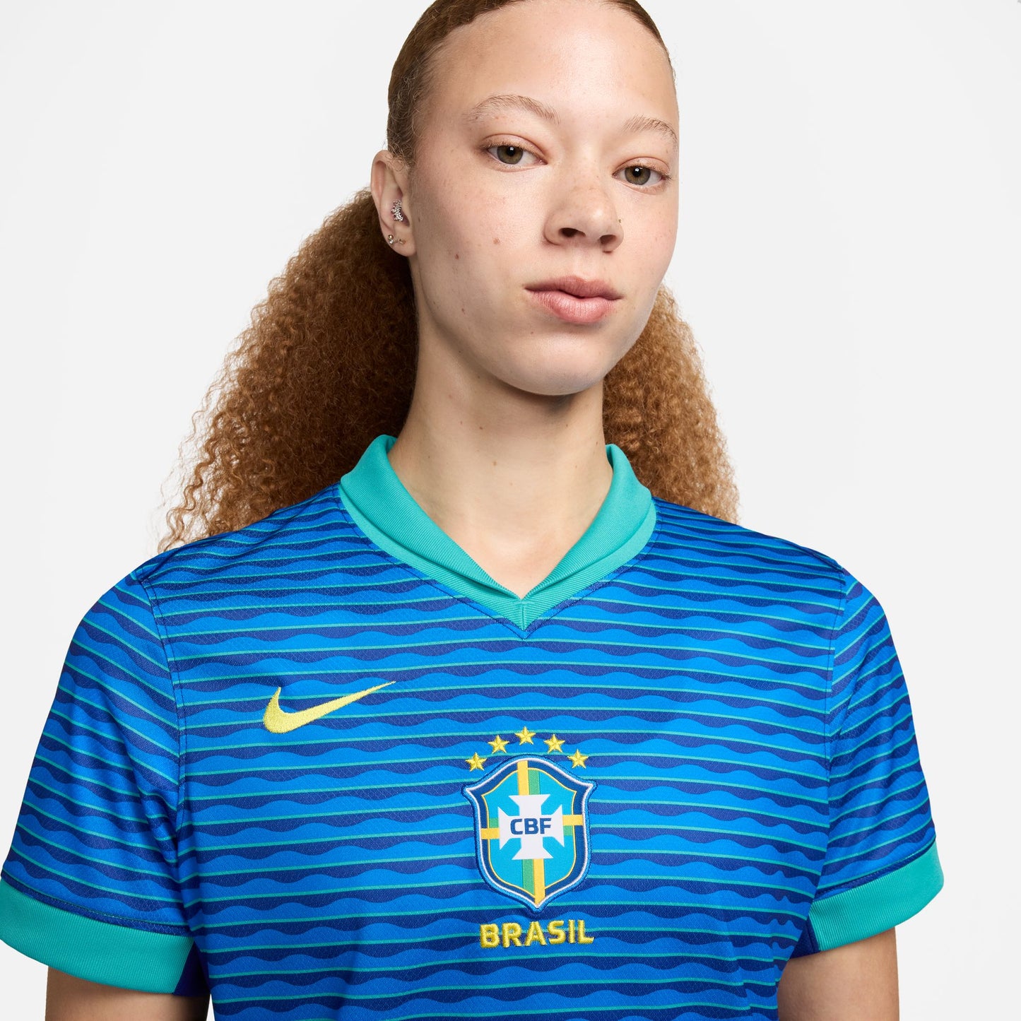 Women's Replica Nike Dri-FIT Soccer Brazil 2024 Away Jersey