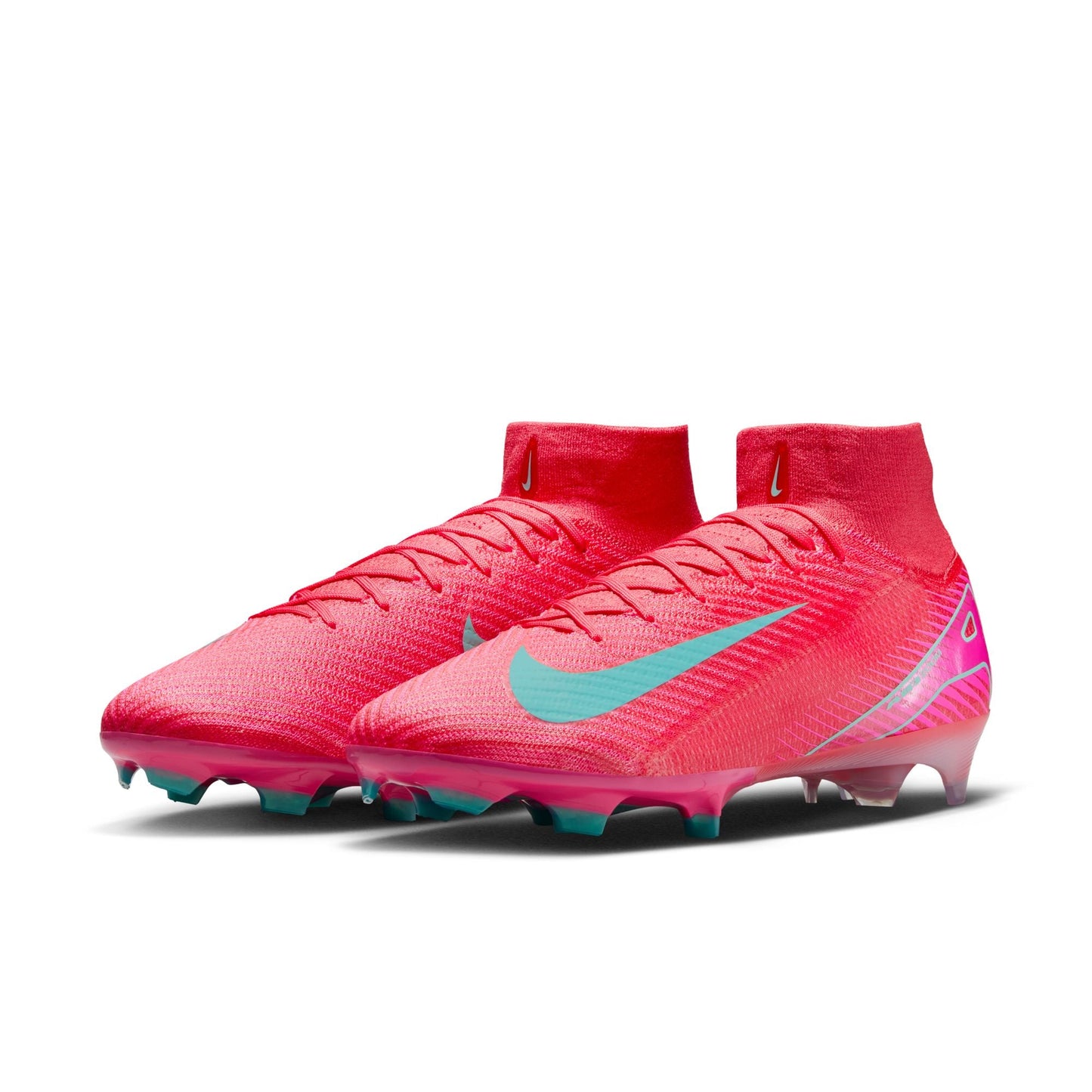 Nike Air Zoom Mercurial Superfly 10 Elite FG Firm Ground Soccer Cleat - Ember Glow/Aurora Green