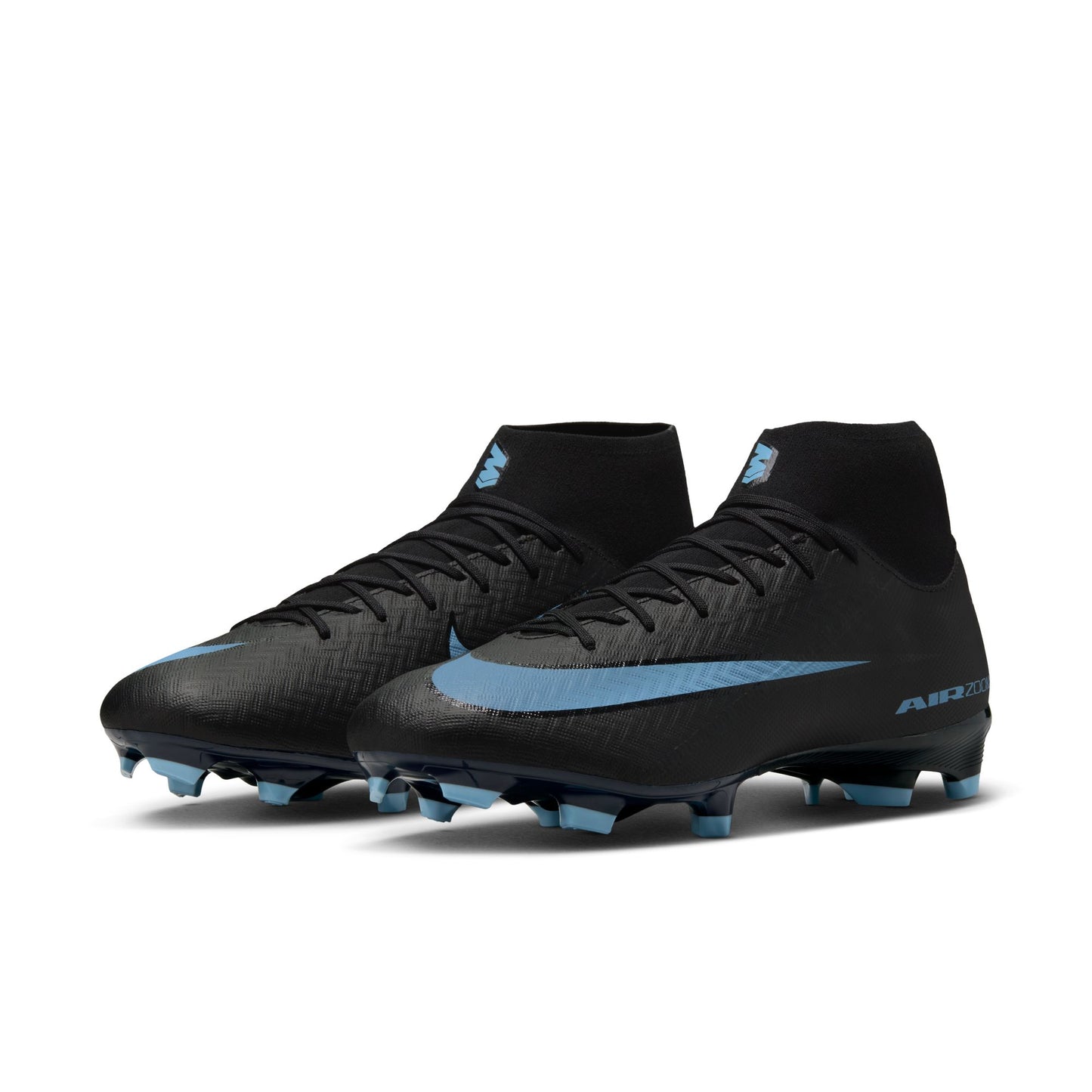 Nike Mercurial Superfly 10 Academy FG Firm Ground Soccer Cleat - Black/Ice Blue