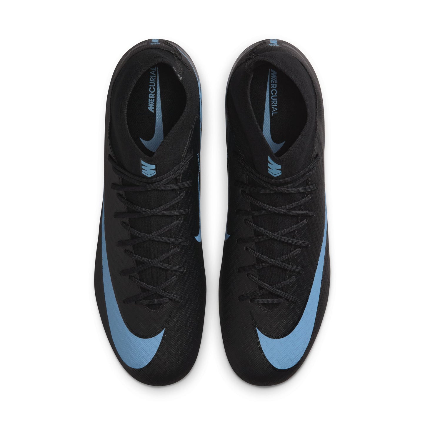 Nike Mercurial Superfly 10 Academy FG Firm Ground Soccer Cleat - Black/Ice Blue