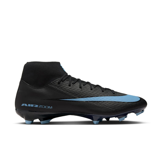 Nike Mercurial Superfly 10 Academy FG Firm Ground Soccer Cleat - Black/Ice Blue