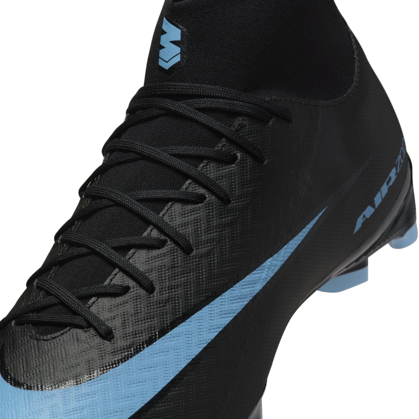 Nike Mercurial Superfly 10 Academy FG Firm Ground Soccer Cleat - Black/Ice Blue
