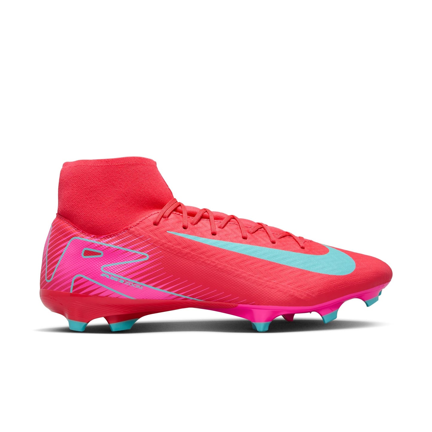 Nike Air Zoom Mercurial Superfly 10 Academy FG Firm Ground Soccer Cleat - Ember Glow/Aurora Green