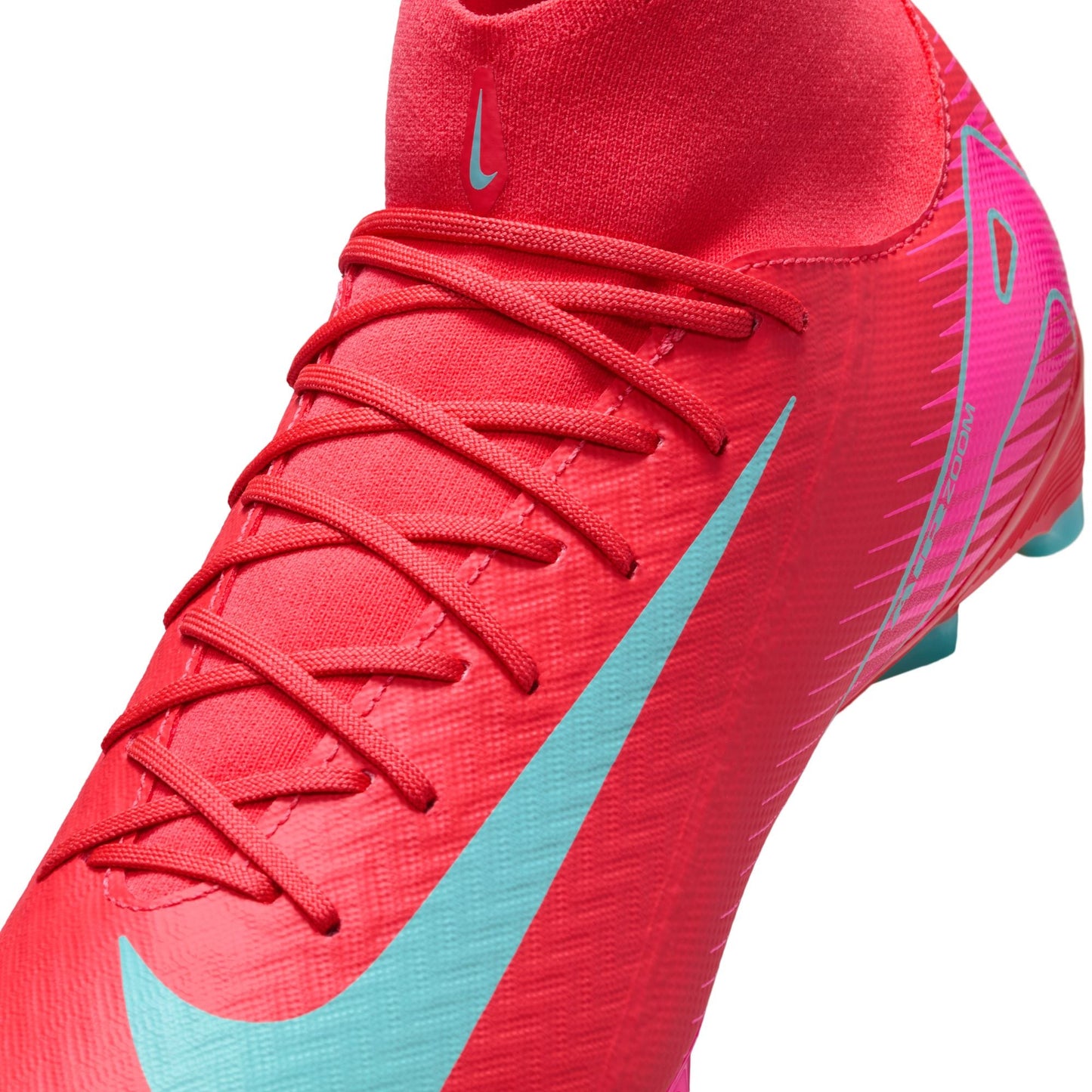 Nike Air Zoom Mercurial Superfly 10 Academy FG Firm Ground Soccer Cleat - Ember Glow/Aurora Green