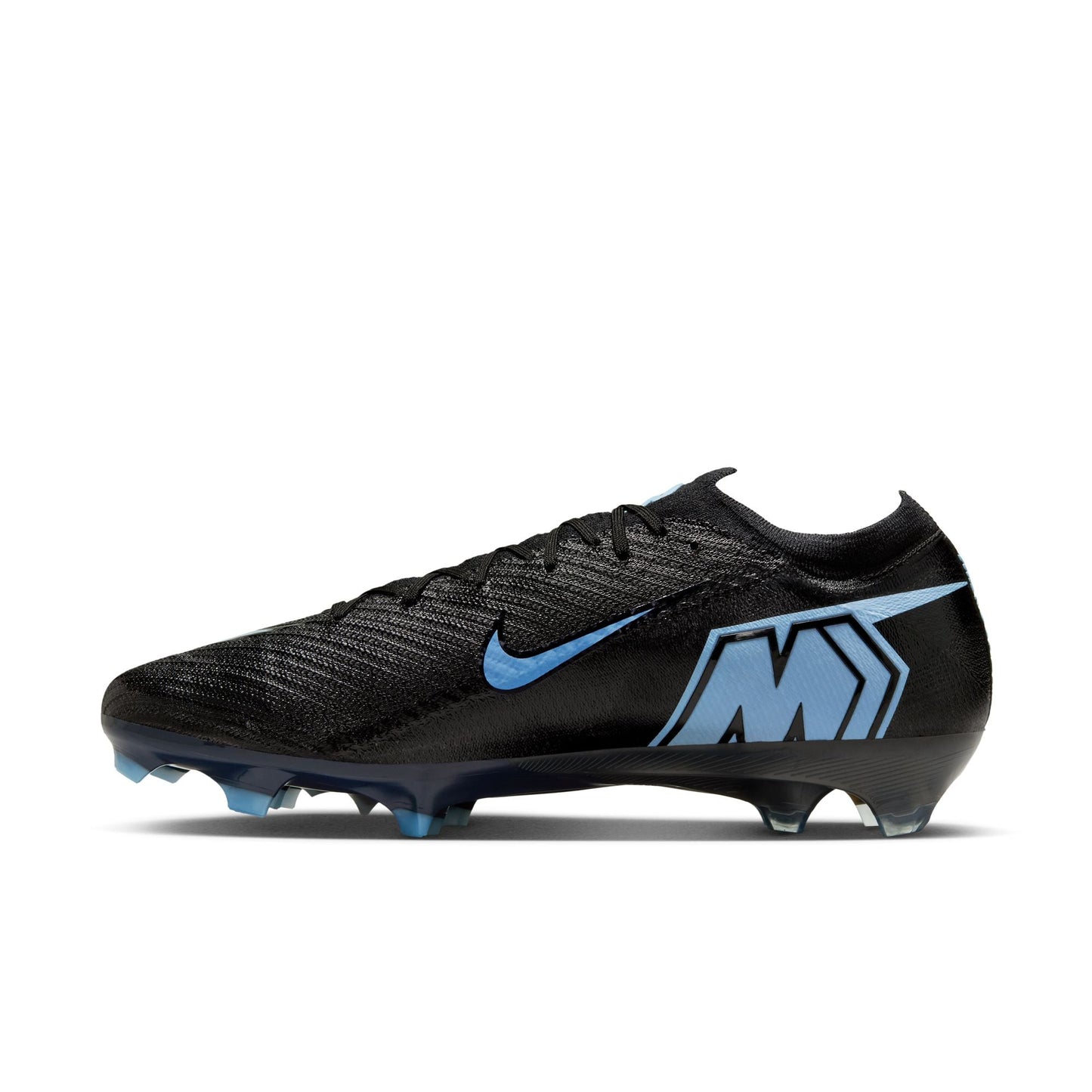 Nike Mercurial Vapor 16 Elite FG Firm Ground Soccer Cleats- Black/Ice Blue