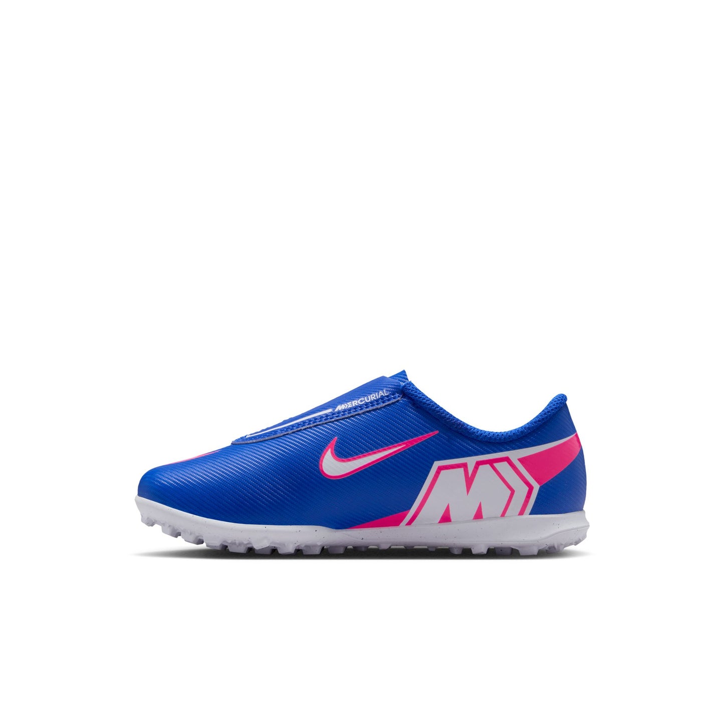 Nike Junior Mercurial Vapor 16 Club TF PS(V) Turf Soccer Cleat - Racer Blue/White