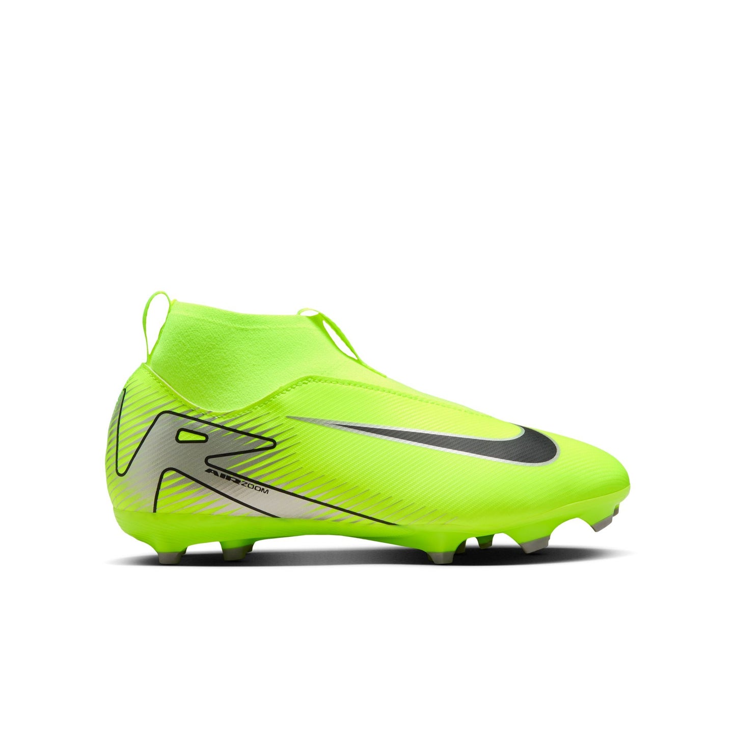 Nike Junior Zoom Mercurial Superfly 10 Academy FG Firm Ground Soccer Cleat - Volt/Black