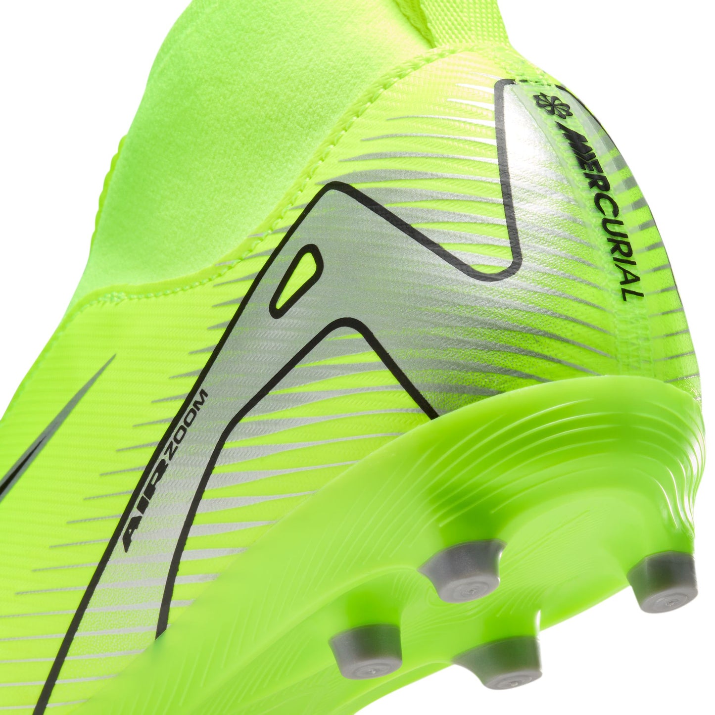 Nike Junior Zoom Mercurial Superfly 10 Academy FG Firm Ground Soccer Cleat - Volt/Black