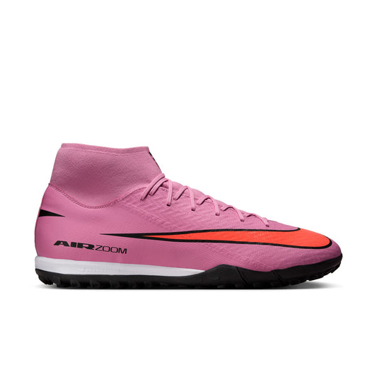 Nike Mercurial Superfly 10 Academy TF Turf Soccer Cleat - Magic Flamingo/Black/Total Crimson