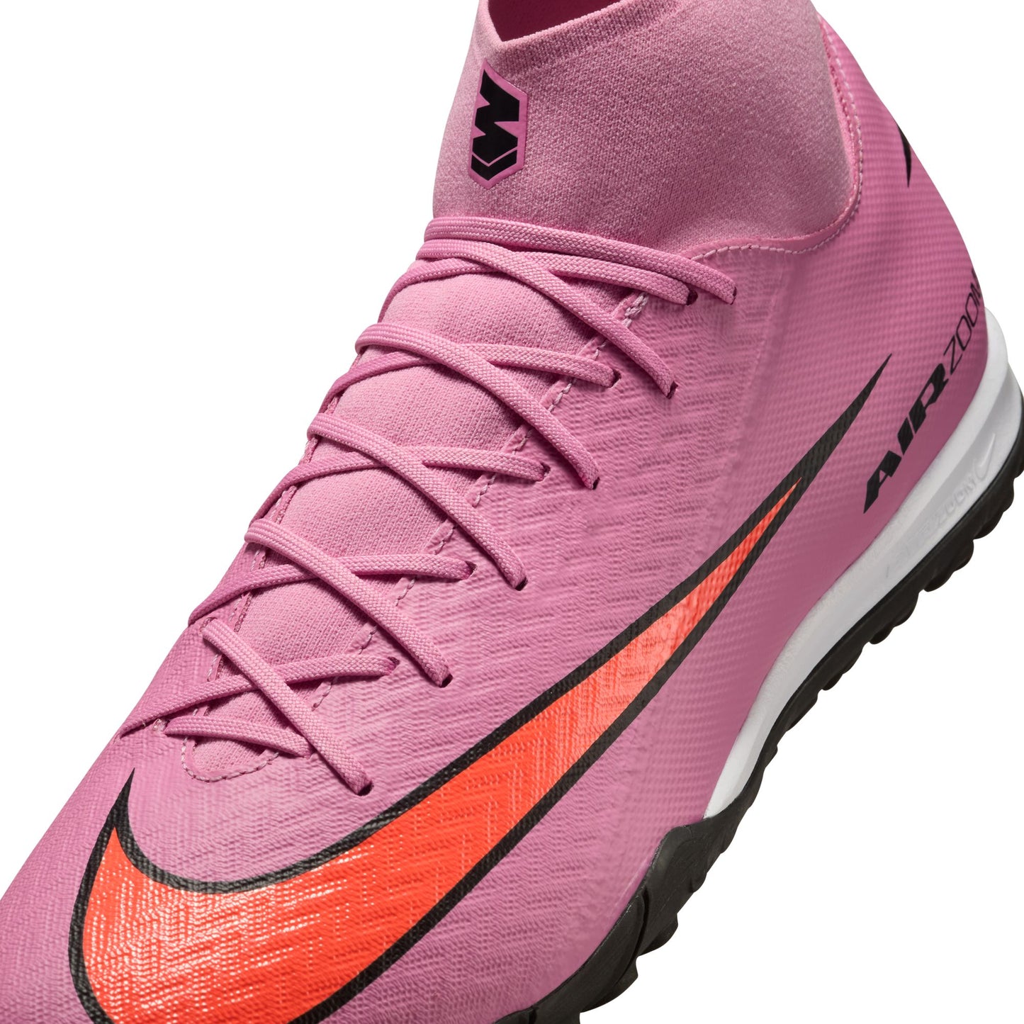 Nike Mercurial Superfly 10 Academy TF Turf Soccer Cleat - Magic Flamingo/Black/Total Crimson