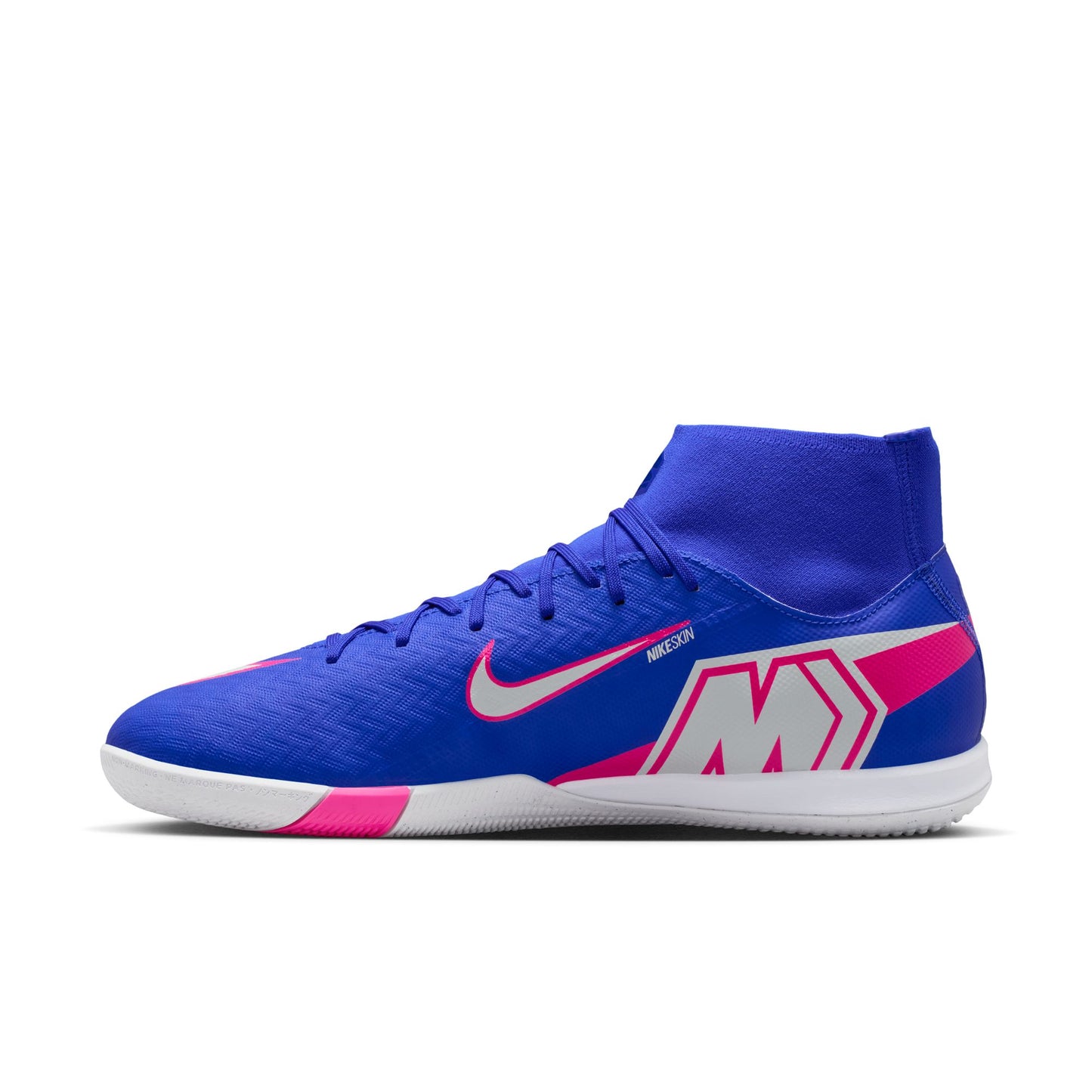 Nike Mercurial Superfly 10 Academy IC Indoor Soccer Shoe - Racer Blue/White